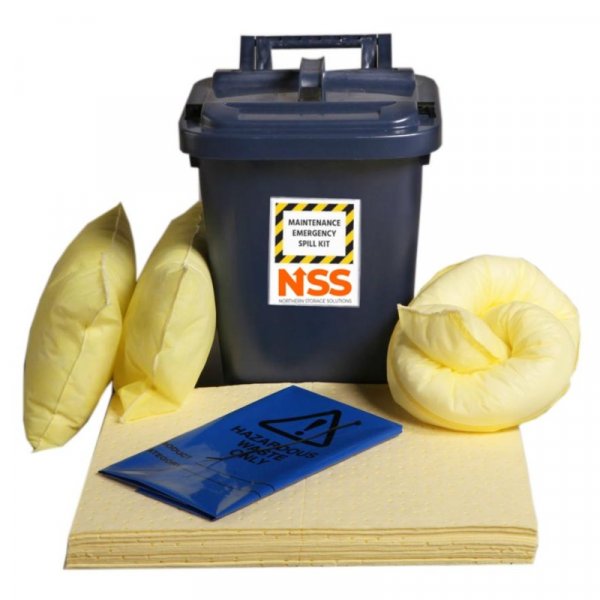 25 Litre Chemical Spill Kit Bin